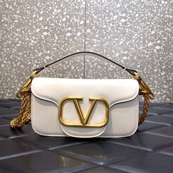 VALENTINO LOCÒ SMALL SHOULDER BAG IN CALFSKIN
