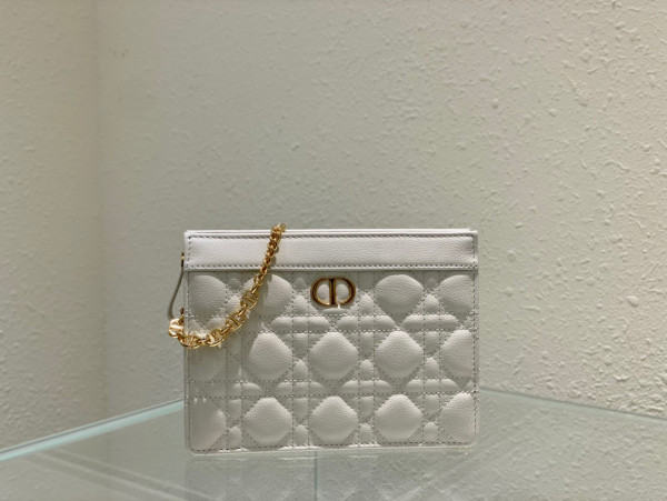 D*or caro zipped pouch with chain
