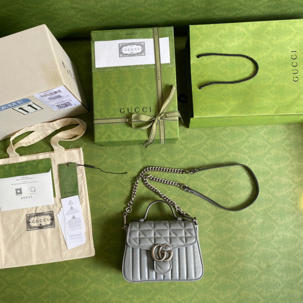 G*u*i gg marmont mini top handle bag