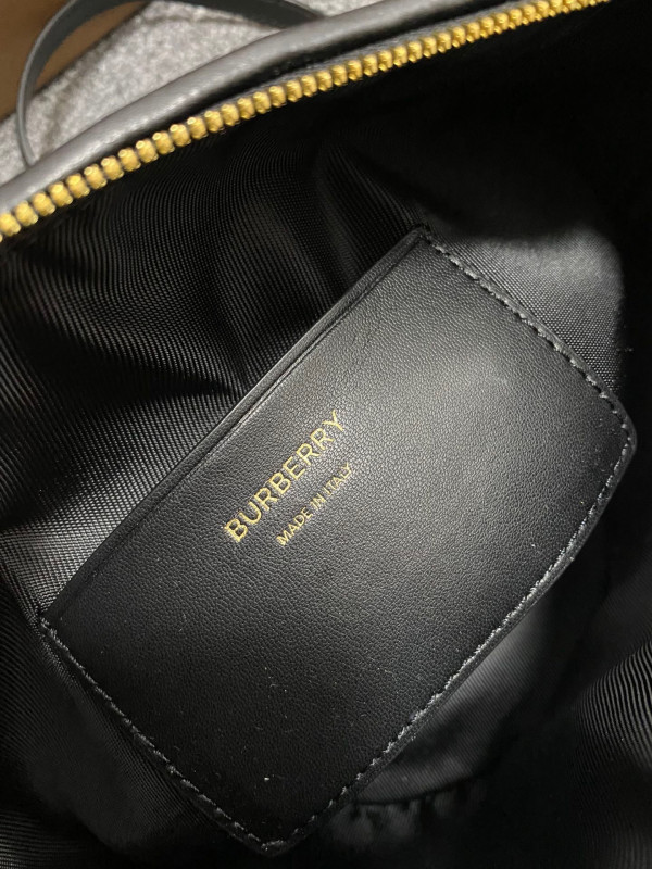 B**rry small quilted lambskin crescent lola bag