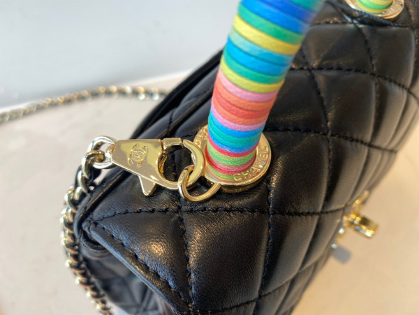 CL MINI FLAP BAG WITH TOP HANDLE