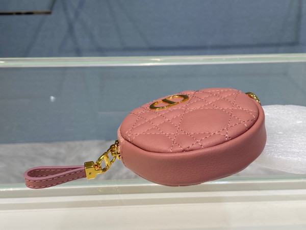 D*or detachable D*or caro round coin purse