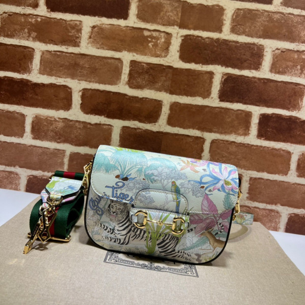 G*u*i tiger horsebit 1955 mini bag