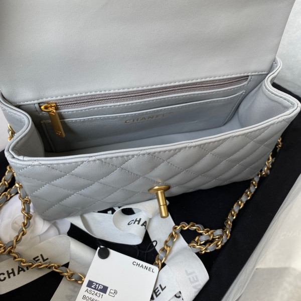 CL MINI FLAP BAG WITH TOP HANDLE