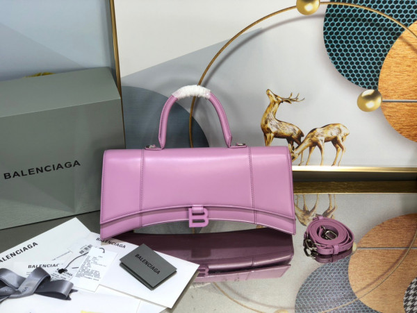 Ba*len*cia*ga hourglass stretched top handle bag
