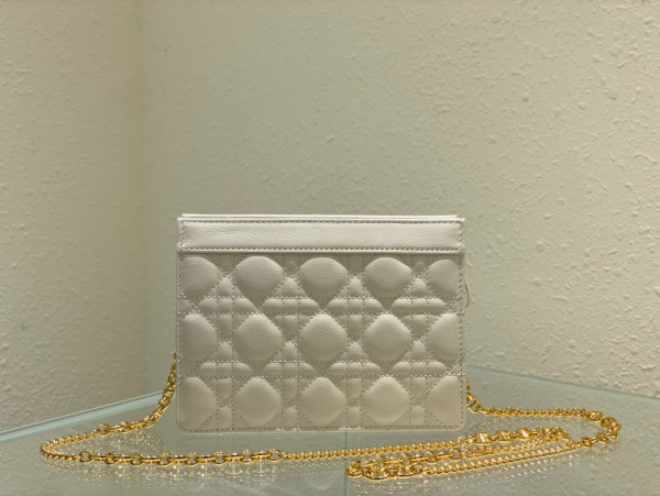 D*or caro zipped pouch with chain