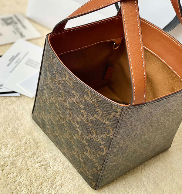 Ce**e cube bag cuir triomphe