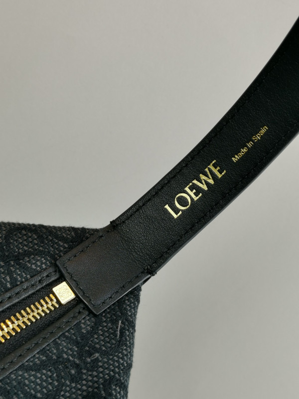 LOEWE Cubi bag in Anagram jacquard and calfskin
