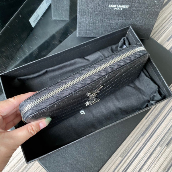 YSL MONOGRAM ZIPPY WALLET