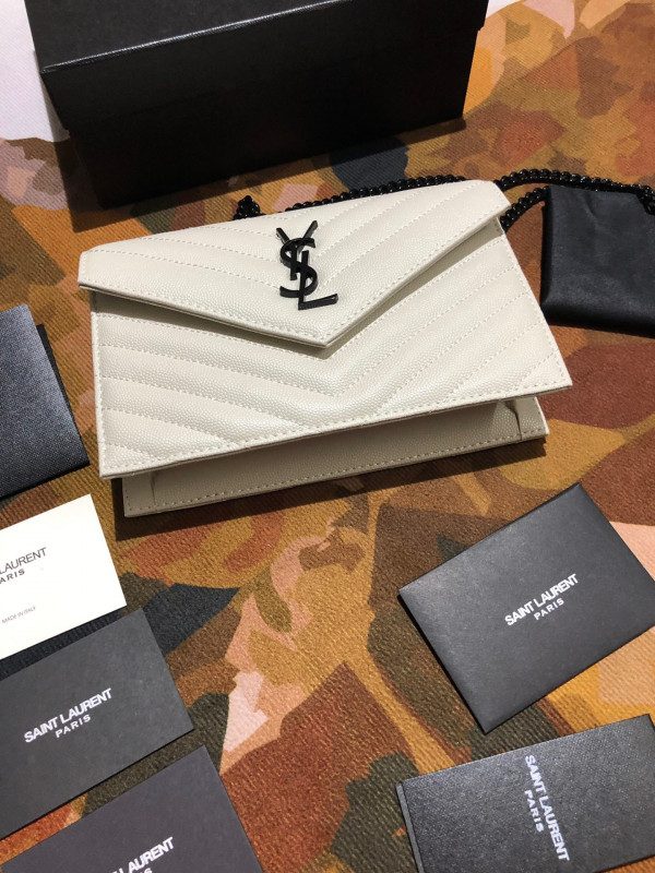 YSL CASSANDRE MATELASSÉ CHAIN WALLET