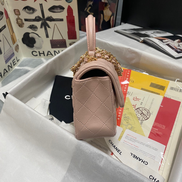 CL MINI FLAP BAG WITH TOP HANDLE