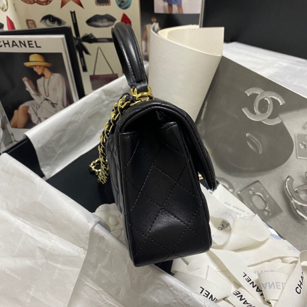 CL MINI FLAP BAG WITH TOP HANDLE