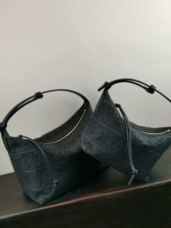 LOEWE Cubi bag in Anagram jacquard and calfskin