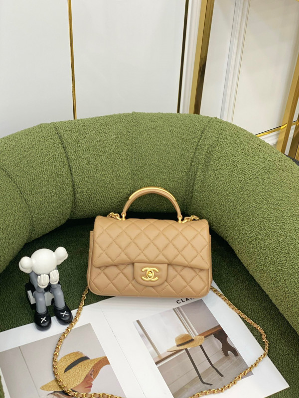 CL MINI FLAP BAG WITH TOP HANDLE