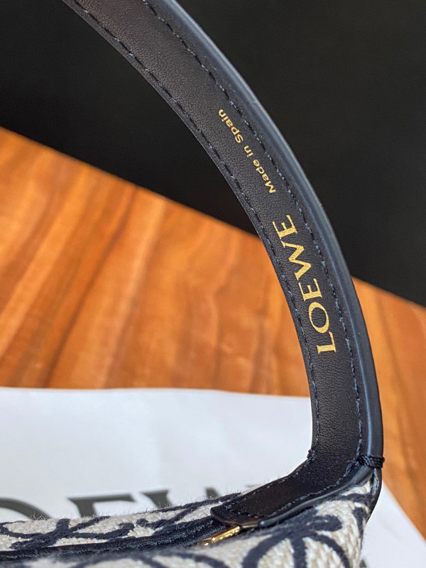 LOEWE small Cubi bag in Anagram jacquard and calfskin