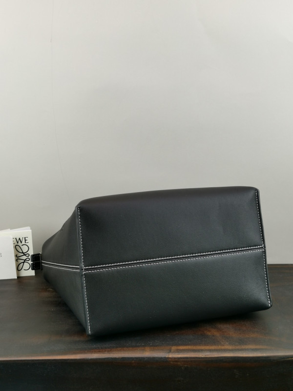 LOEWE Cubi bag in Anagram jacquard and calfskin