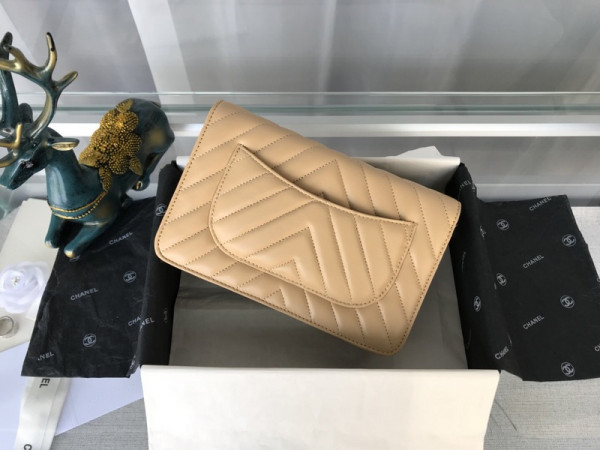 CL Flap Bag Lambskin With Gold / Silver Hardware