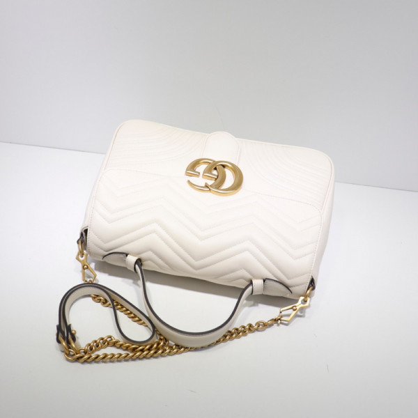 G*u*i gg marmont medium top handle bag