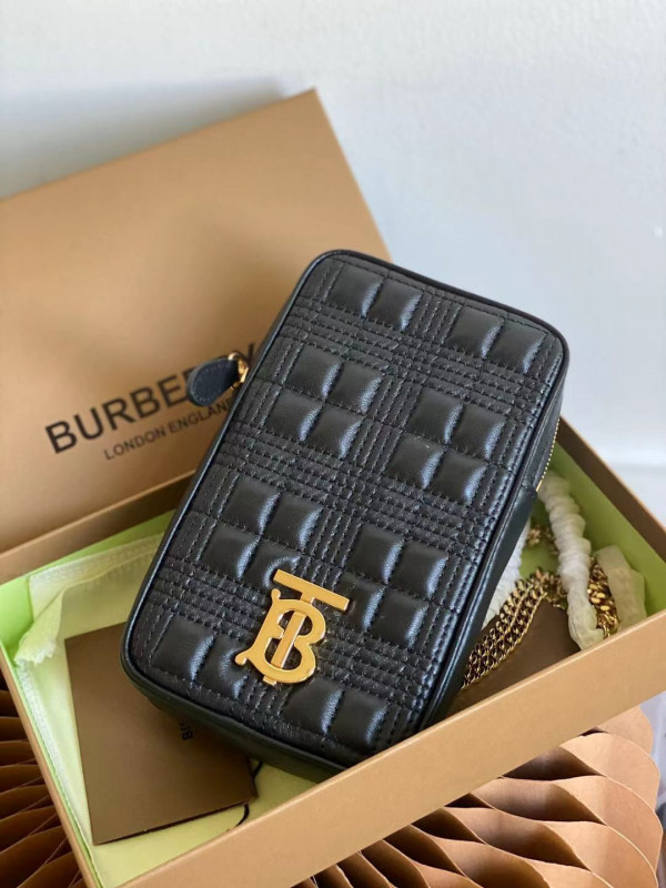 B**rry quilted lambskin lola pouch with chain strap