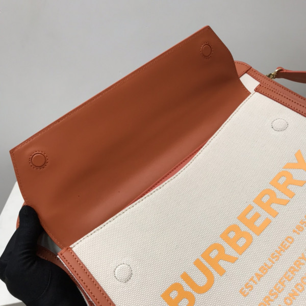 B**rry medium two-tone canvas and leather pocket tote