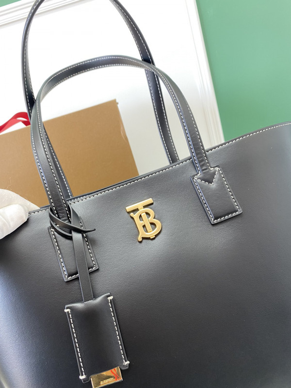 B**rry medium monogram motif leather tote