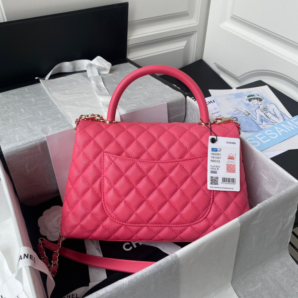 CL LARGE FLAP BAG WITH TOP HANDLE