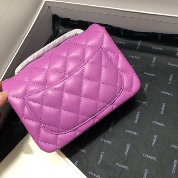 CL FLAP BAG LAMBSKIN