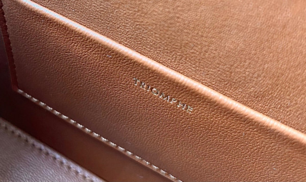 Ce**e box triomphe in natural calfskin