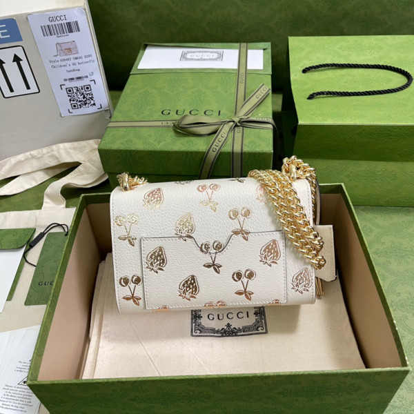 G*u*i padlock small berry shoulder bag