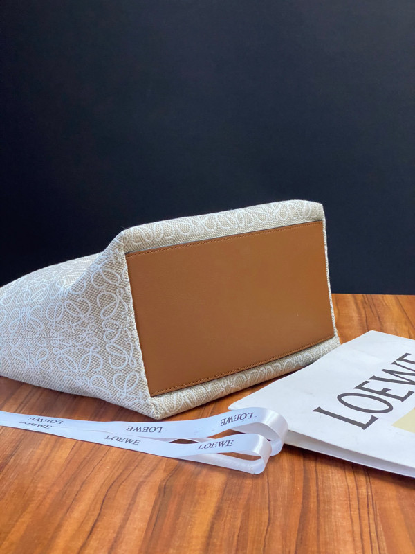 LOEWE Cubi bag in Anagram jacquard and calfskin