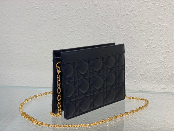 D*or caro zipped pouch with chain