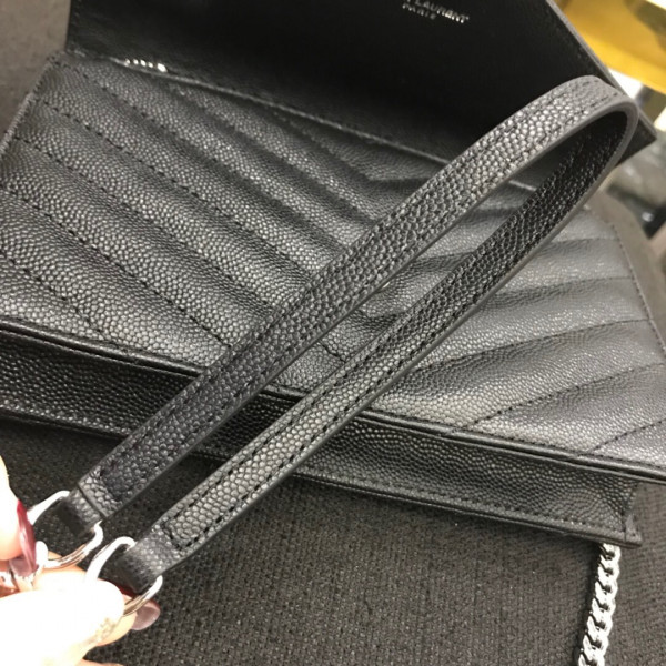 YSL CASSANDRE MATELASSÉ CHAIN WALLET