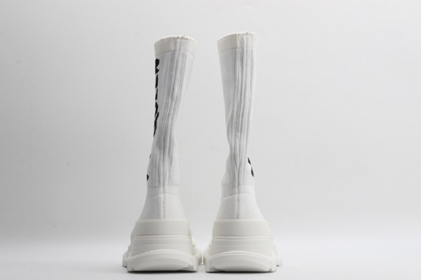 ALEXANDER MCQUEEN Graffiti Knit Tread Slick Boot