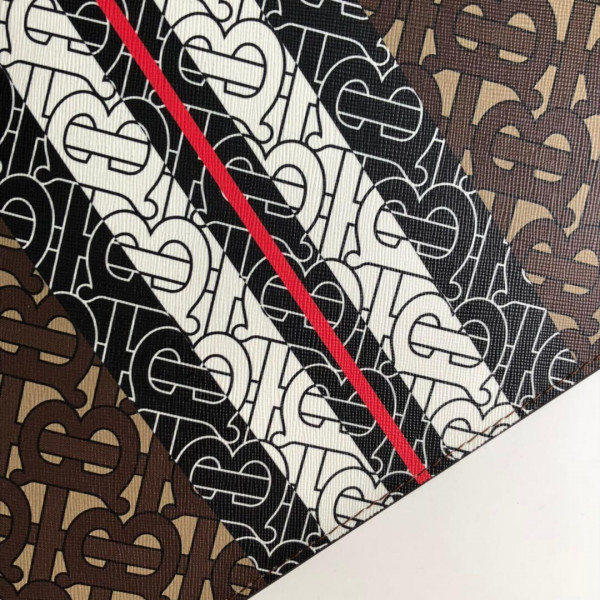 B**rry tmonogram stripe print e-canvas zip pouch