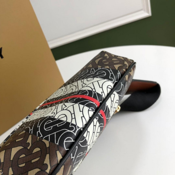 B**rry tmonogram stripe print e-canvas bum bag