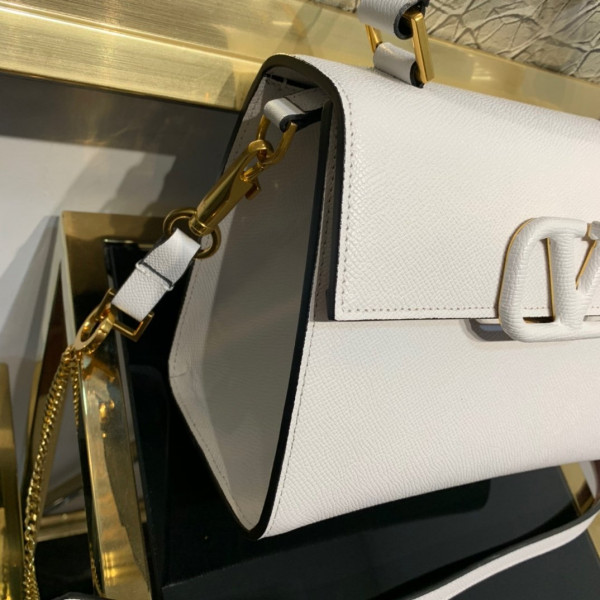 VALENTINO SMALL VSLING GRAINY CALFSKIN HANDBAG