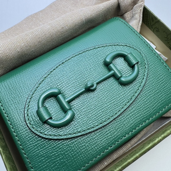 G*u*i horsebit 1955 card case wallet