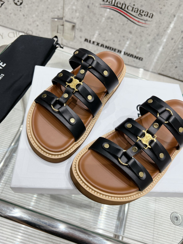 Ce**e slides tippi in calfskin