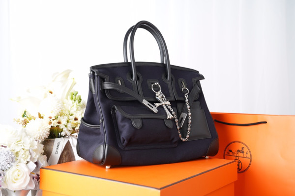 H**mes cargo birkin bag canvas and swift 35