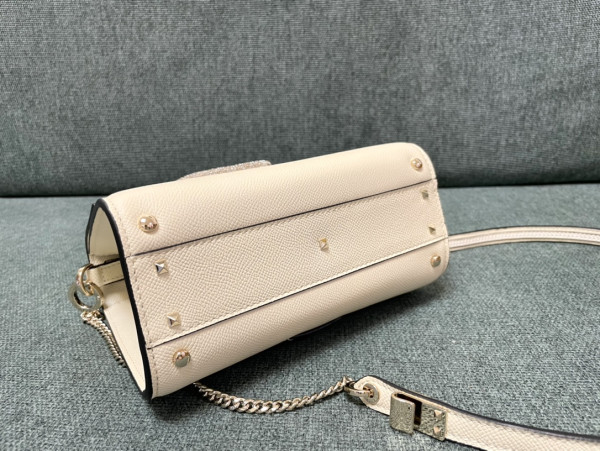 VALENTINO SMALL VSLING GRAINY CALFSKIN HANDBAG