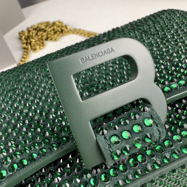 Ba*len*cia*ga hourglass wallet on chain