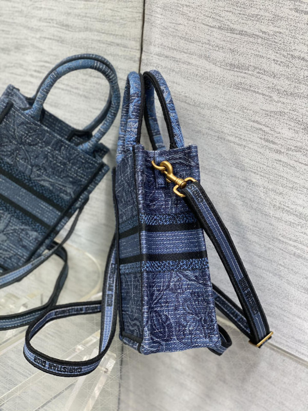 mini D*or book tote phone bag