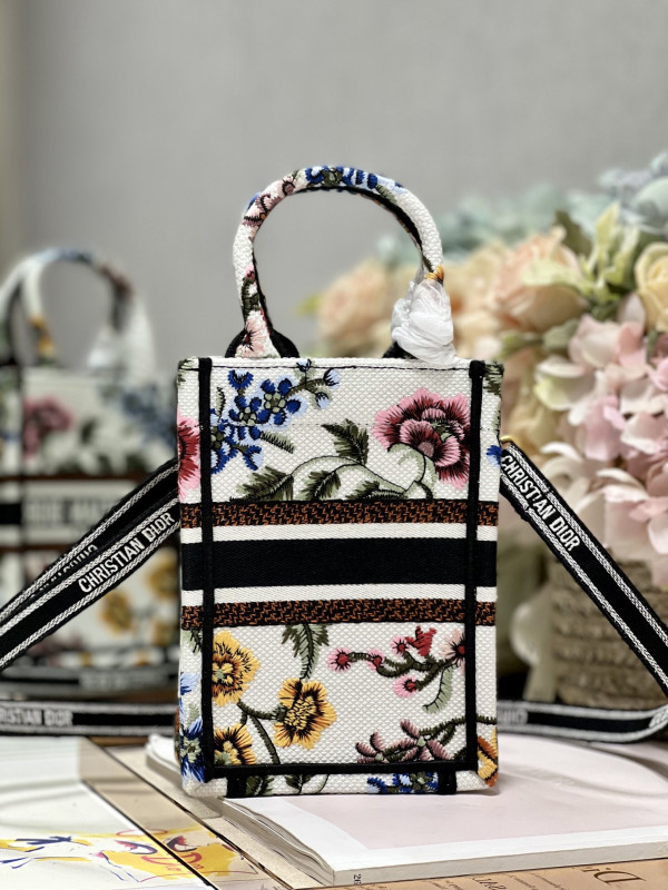 mini D*or book tote phone bag