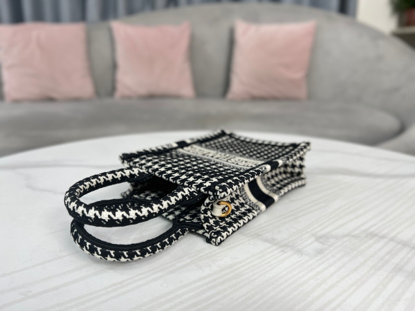 mini D*or book tote phone bag