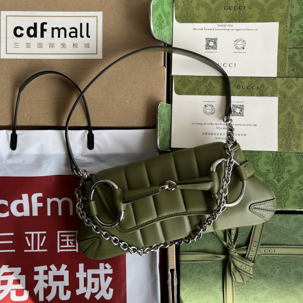 G*u*i horsebit chain small shoulder bag