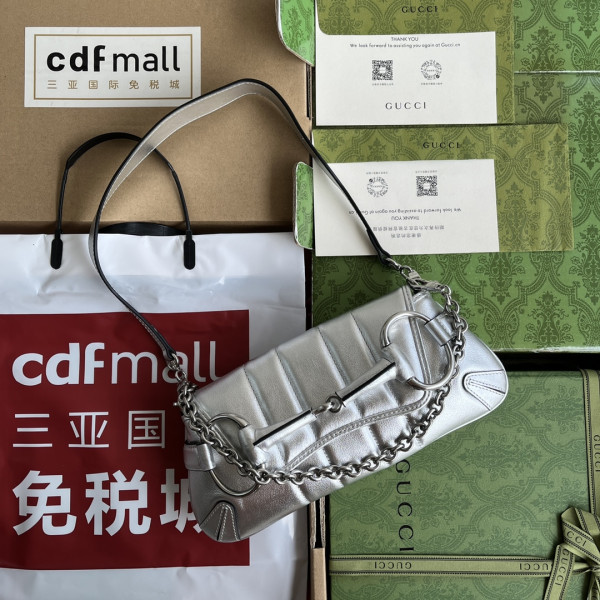 G*u*i horsebit chain small shoulder bag