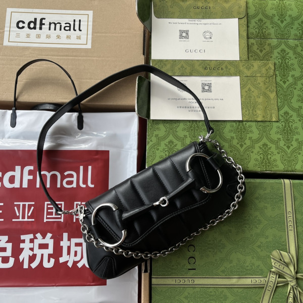 G*u*i horsebit chain small shoulder bag