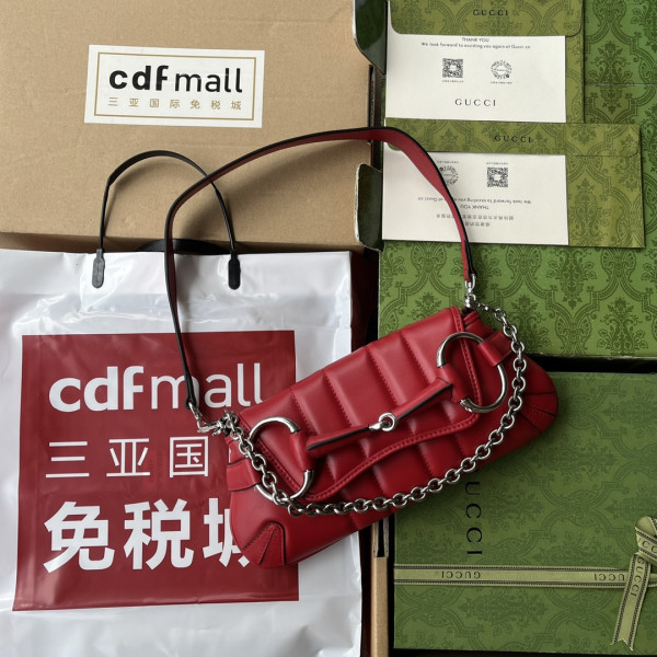 G*u*i horsebit chain small shoulder bag