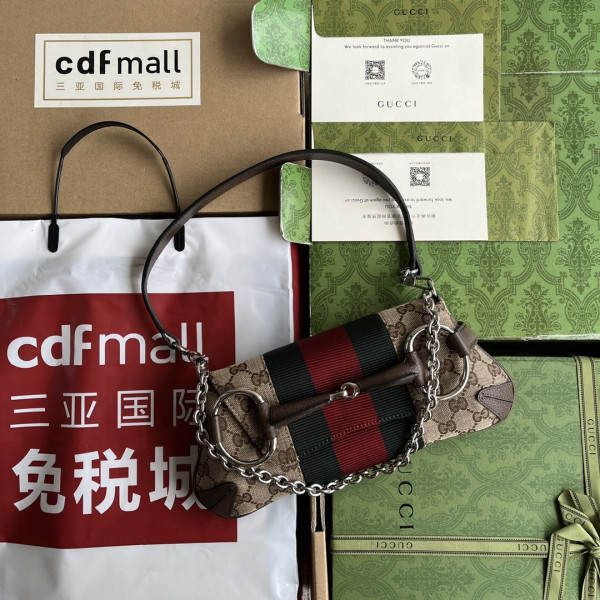 G*u*i horsebit chain small shoulder bag