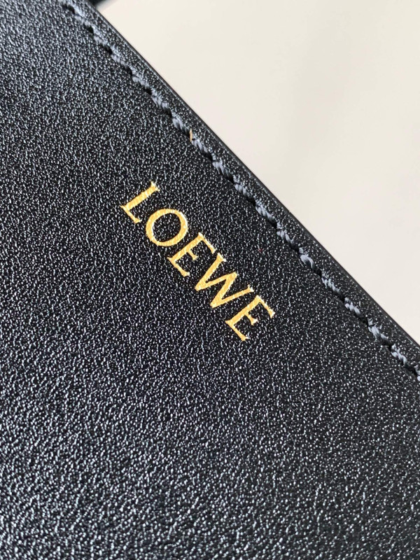 LOEWE Puzzle Fold Tote in shiny calfskin